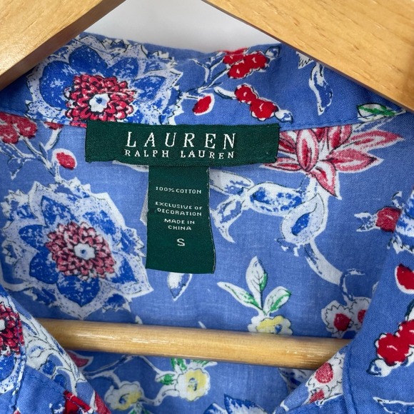 Ralph‎ Lauren Intimates Sleepwear Women's Sm Floral Print Button Down Nightgown - Picture 7 of 7